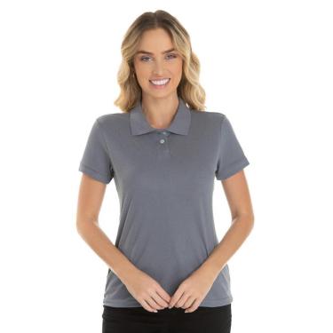 Imagem de Camisa Gola Polo Piquet Feminina Lisa-Feminino