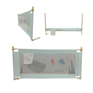 Imagem de Grade de Proteção para Cama Articulável 1,5m ou 1,8m – Grade para Cama Infantil e Idoso com Fixação no Colchão(1,5m)