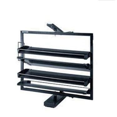 Imagem de Sapateira de armazenamento giratória 360° Organizador de Zapatos Giratorio 360 suporte de sapato redondo torre giratório, armazenamento de sapatos de metal para corredor de entrada organizador de