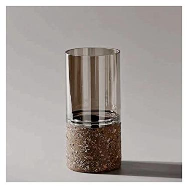 Imagem de x3anggyt5 Vaso de flores minimalista europeu transparente vaso de flores hidropônico vasos de flores decorativos decoração de mesa vasos cilíndricos decoração de casa moderna decoração de casa (médio)