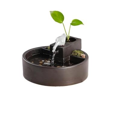 Imagem de x3anggyt5 Fonte de água para uso interno criativo de mesa fonte de relaxamento com decoração de água corrente fontes de mesa