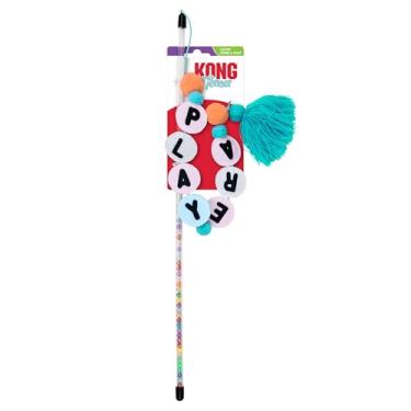 Imagem de KONG Brinquedo de varinha provocadora de gato - Incentiva a bater e rebater (amizade)