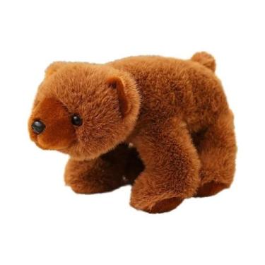 Imagem de Urso Pardo Urso Polar Pelúcia Kawaii Simulação De Animal Brinquedo Fof