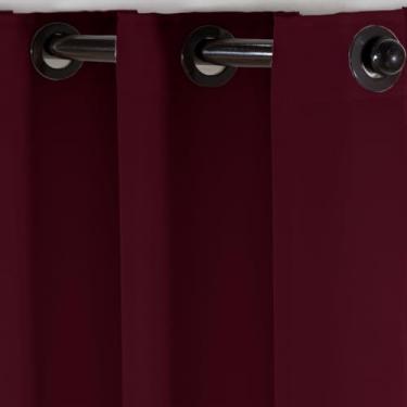 Imagem de Cortina De Pia Para Cozinha Em Oxford para Proteção Contra Splashes, Complementa Decoração Clássica e Moderna, Facilita Limpeza do Ambiente(Vinho,1,40x0,80)