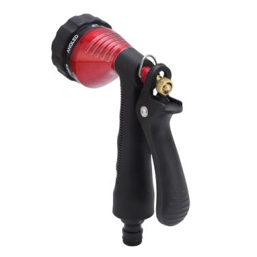Imagem de TOPINCN Bocal de Mangueira de Jardim, 6 Padrões de Pulverização Ajustáveis ​​resistentes, Pulverizador Manual de Alta Pressão para Rega de Jardim