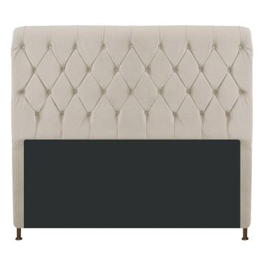 Imagem de Cabeceira Cristal 195 Cm King Size Com Capitonê Suede Bege