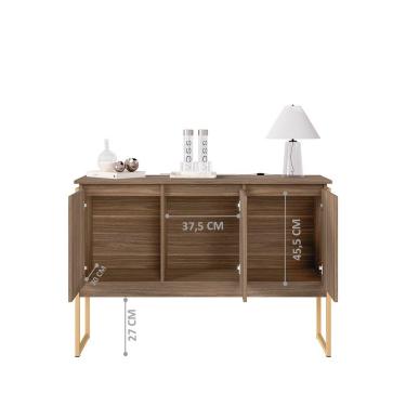 Imagem de Buffet Classico 3 Portas Affara Dourado