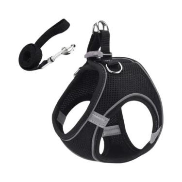 Imagem de Conjunto De Coleira E Arnês Ajustável Para Cães E Gatos Pequenos, Cole