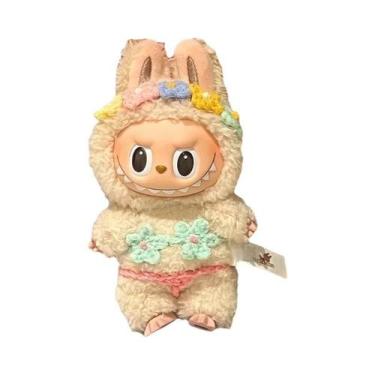 Imagem de Saia De Grama Estilo Havaiano E Faixa De Cabelo Para Bonecas De Pelúci