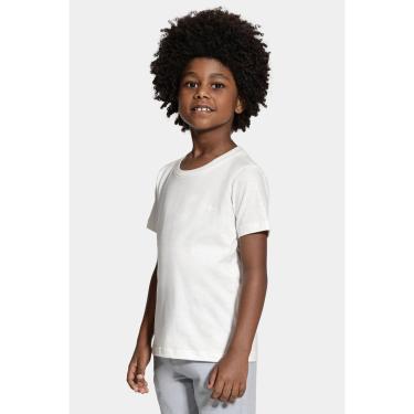 Imagem de Camiseta Aramis Tricot Algodão Manga Curta Bordado Off White-Masculino