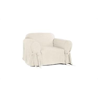 Imagem de Capa para Sofá de 1 Lugar em tecido Acquablock impermeável Anti Unha P