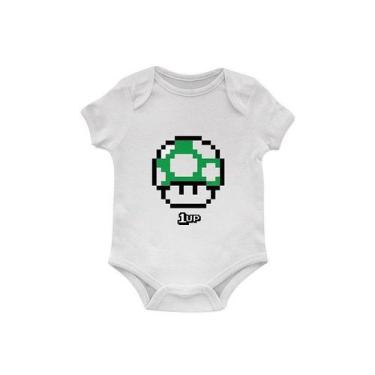 Imagem de Body Bebê Mario 1 UP - Starnerd