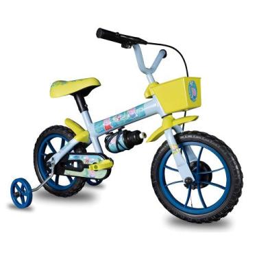 Imagem de Bicicleta Infantil Com Rodinhas Aro 12 Peppa George Azul Verden Bikes