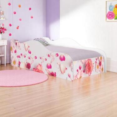 Imagem de Cama Mobili Solteiro Rosas - Kids Mobili