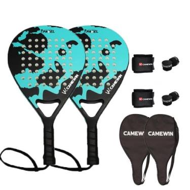 Imagem de Raquetes de praia CAMEWIN Carbon Fiber 2 PCS com acessórios