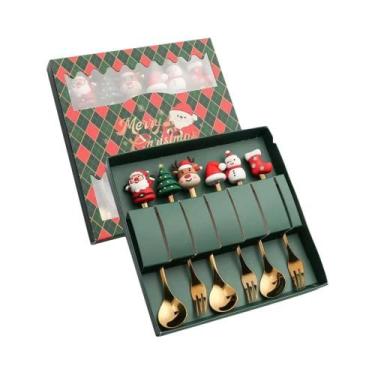 Imagem de Conjunto De Talheres De Natal Em Caixa De Presente 2PCS 4PCS 6PCS Com 
