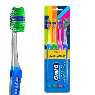 Imagem de Escova Dental Oral-B Indicator Color Collection 4 Unidades