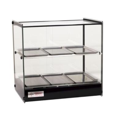 Imagem de Estufa Vitrine Quadrada Dupla Salgados 6 Bandejas EVR Titã, 220V