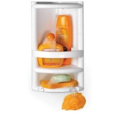 Imagem de Organizador Suporte Banheiro Porta Shampoo - Branco - Nitron