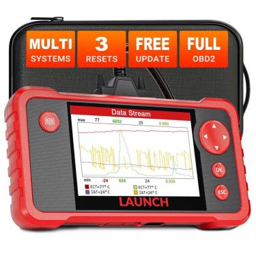 Imagem de Scanner OBD2 LAUNCH CRP123 V2.0 Elite: Ferramenta de Diagnóstico Automotivo Completa com Reset de Óleo, Adaptação do Acelerador