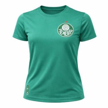 Imagem de Camisa Palmeiras Baby Look 1914 Símbolo Verde - Feminina Tamanho:GGCor