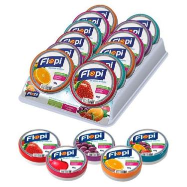 Imagem de Bala Florestal Flopi Diet Lata Sortida 40g - Embalagem com 12 Unidades