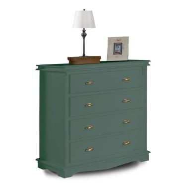 Imagem de Cômoda 4 Gavetas Manchester 2043 Linz Móveis - Verde Musgo