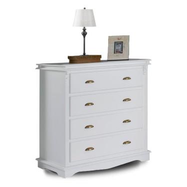 Imagem de Cômoda 4 Gavetas Manchester 2043 Linz Móveis - Branco