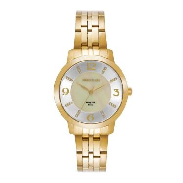 Imagem de Relógio Seculus Feminino Ref: 44337lpsvda1 Casual Aço Dourado