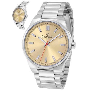 Imagem de Relógio Champion Masculino Ref: Ch30279r Casual Prateado