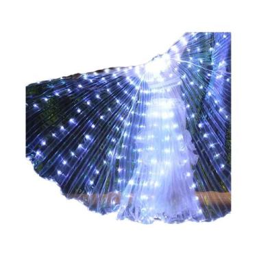 Imagem de Asas De Borboleta LED Coloridas Com Bastões Telescópicos, Fantasia De 