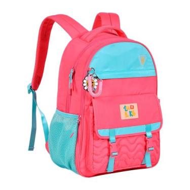 Imagem de Mochila de Costas Juvenil Luluca LU24074 Clio 17,5", Rosa