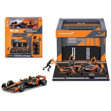 Imagem de Diorama F1 Pit Stop Ferrari Mc Laren Red Bull Burago 1/43, Mclaren