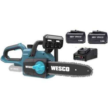 Imagem de Motosserra 18v 25cm Com 2 Bateria 4ah Carreg Wesco WS8304.9