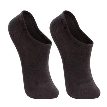 Imagem de Kit 2 Meia Sapatilha Lupo Feminino 4270-088, Preto, Preto, 34-39