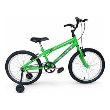 Imagem de Bicicleta Infantil Deeper Mtb-20 Aro 20 Com Rodinha Verde S
