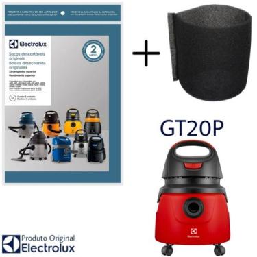Imagem de Kit 3 Sacos Aspirador de Pó Electrolux Original + Filtro - GT20P (CSE1