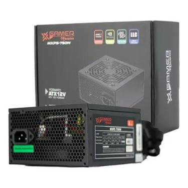 Imagem de Fonte Alimentação Para Pc Gamer Atx 750w Pfc Ativo Maxxtro