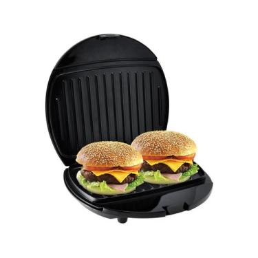 Imagem de Mini Grill E Sanduicheira Philco Inox Preto 750W 110V, Cinza e Preto, 