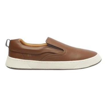 Imagem de Tênis Reserva Asher Slip Couro Masculino Marrom-Masculino