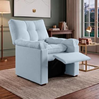 Imagem de Poltrona Reclinável Mamãe Imperador Bouclê Decorativa Sala Quarto Luxo