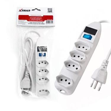Imagem de Filtro De Linha Universal 4 Tomadas Régua Extensão Chave Led - Nilo-im