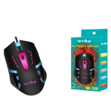 Imagem de Mouse Jogo 3200 Dpi Rgb Led Weibo M39 Jogador Notebook Pc - NEW