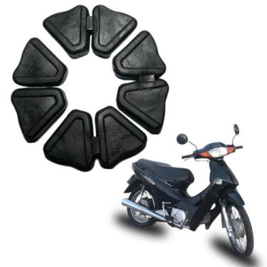Imagem de Kit 4 bucha coxim coroa borracha honda biz 100 1998-2005 - Smartfox