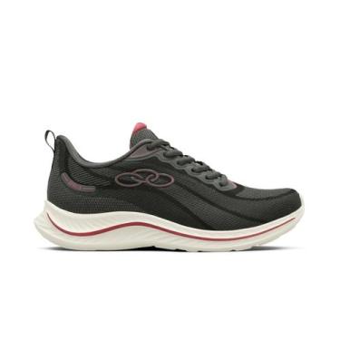 Imagem de Tenis Feminino Olympikus Apolis Nova Cor Chumbo Hibisco Lançamento, Ch
