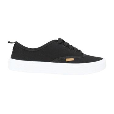 Imagem de Tênis Casual Moleca 5840.101 Preto, Pt, Lona sider preto, 38