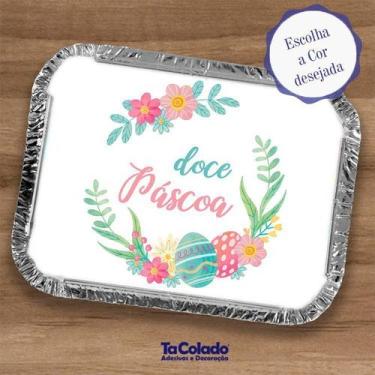 Imagem de Adesivo Personalizado para Marmita Páscoa - TaColado, Branco