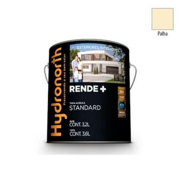 Imagem de Tinta Acrílica Fosca Rende+ Palha 3,6L para Interior Alto Rendimento e Secagem Rápida Hydronorth