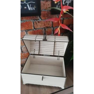 Imagem de Bau mdf ripado cipres - NEON