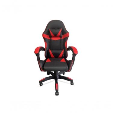 Imagem de Cadeira Gamer Canvas Beta Prizi Encosto Alto Ergonômico Ajuste de Altura e Encosto Reclinavel Vermelho